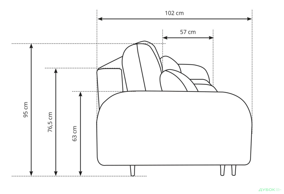 Диван Perfect Home Cloud 230х102 см, Бежевый (Elma 05) - Изображение 9 Изображение 9 - Диван Perfect Home Cloud 230х102 см, Бежевый (Elma 05)