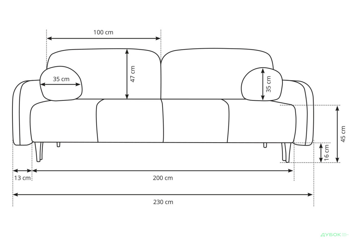 Диван Perfect Home Cloud 230х102 см, Бежевый (Elma 05) - Изображение 8 Изображение 8 - Диван Perfect Home Cloud 230х102 см, Бежевый (Elma 05)