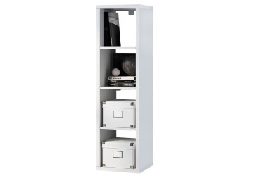 Стелаж на 4 комірки Kredens furniture Vira / Віра-0001 40 см білий