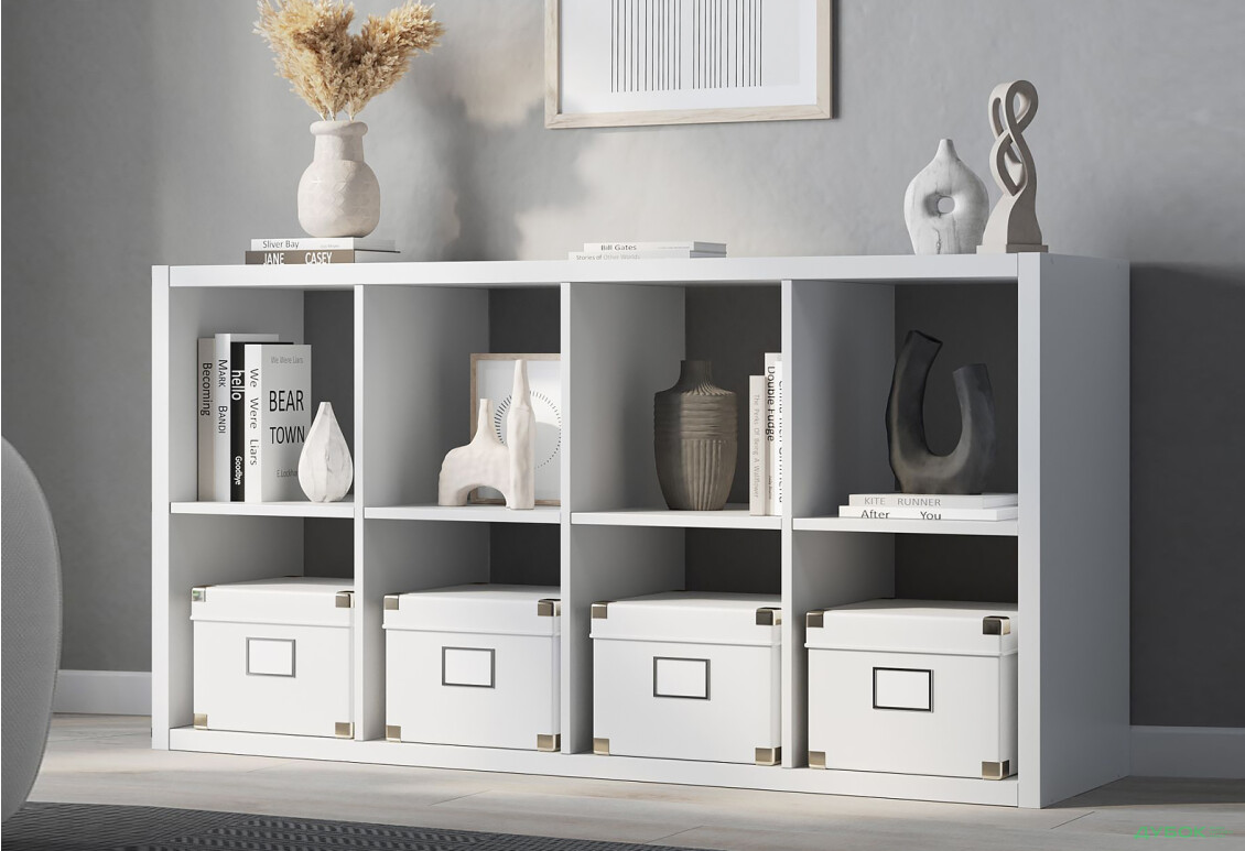 Зображення 3 - Стелаж на 8 комірки Kredens furniture Vira / Віра-0002 76 см білий