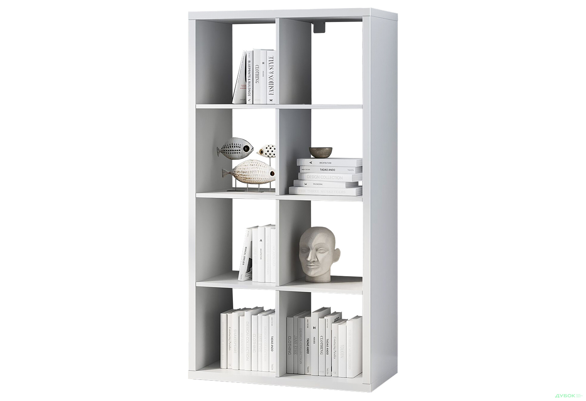 Зображення 1 - Стелаж на 8 комірки Kredens furniture Vira / Віра-0002 76 см білий