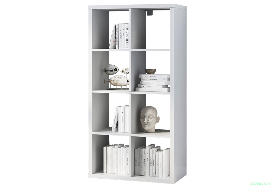 Стелаж на 8 комірки Kredens furniture Vira / Віра-0002 76 см білий