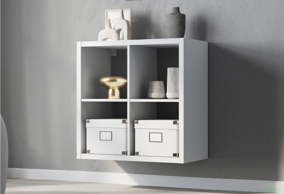 Изображение 3 - Стеллаж на 4 ячейки Kredens furniture Vira / Вира-0004 76 см белый