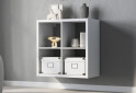 Фото 3 - Стелаж на 4 комірки Kredens furniture Vira-0004 76 см білий