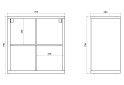 Изображение 4 - Стеллаж на 4 ячейки Kredens furniture Vira / Вира-0004 76 см белый