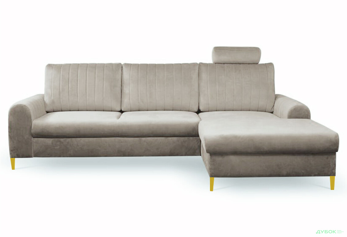 М'який куточок Perfect Home Монако / Monaco 252х168 см кут Г Бежевий (Velluto 3) - Зображення 1 Зображення 1 - М'який куточок Perfect Home Монако / Monaco 252х168 см кут Г Бежевий (Velluto 3)