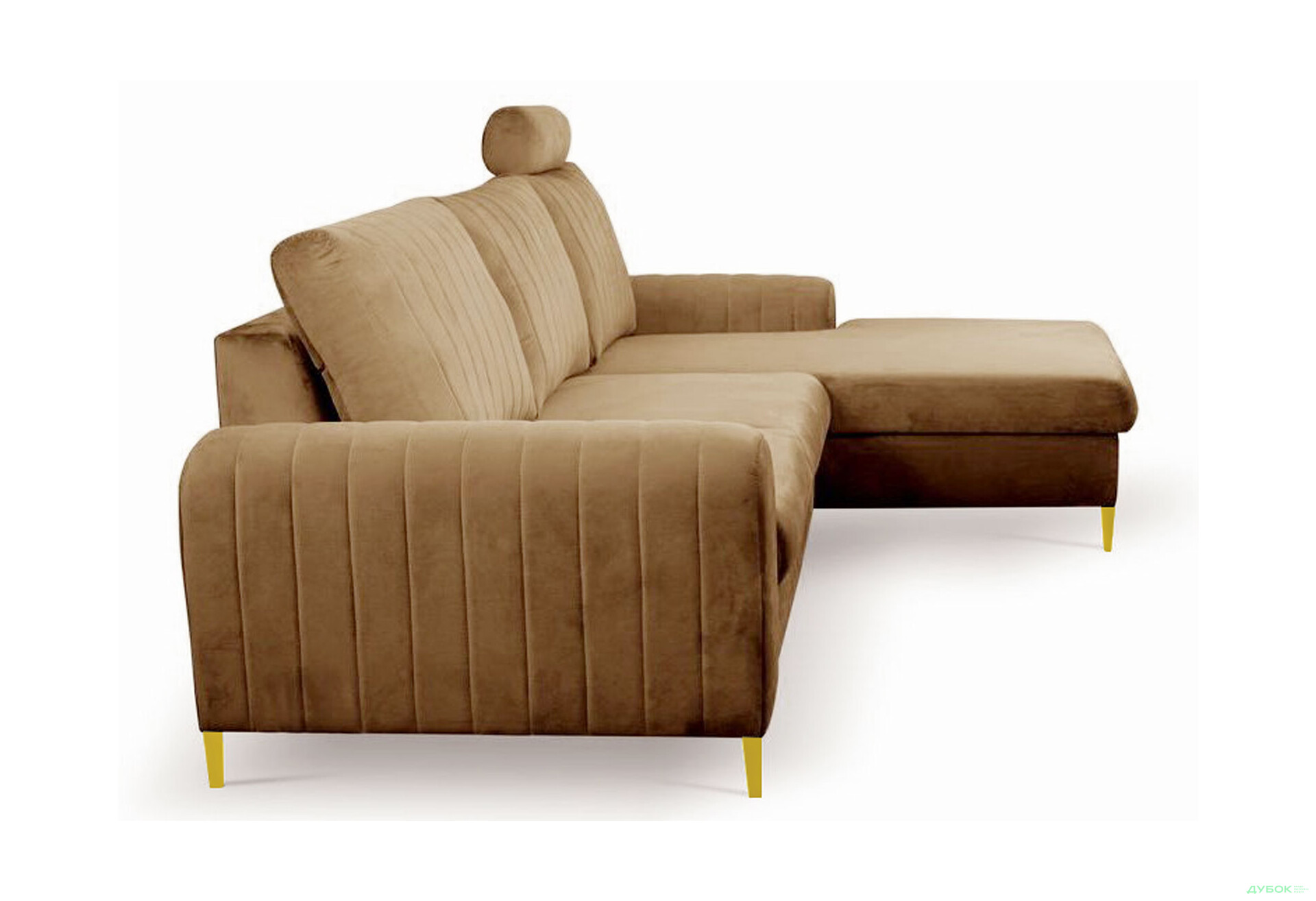 М'який куточок Perfect Home Монако / Monaco 252х168 см кут Г Коричневий (Velluto 30) - Зображення 3 Зображення 3 - М'який куточок Perfect Home Монако / Monaco 252х168 см кут Г Коричневий (Velluto 30)