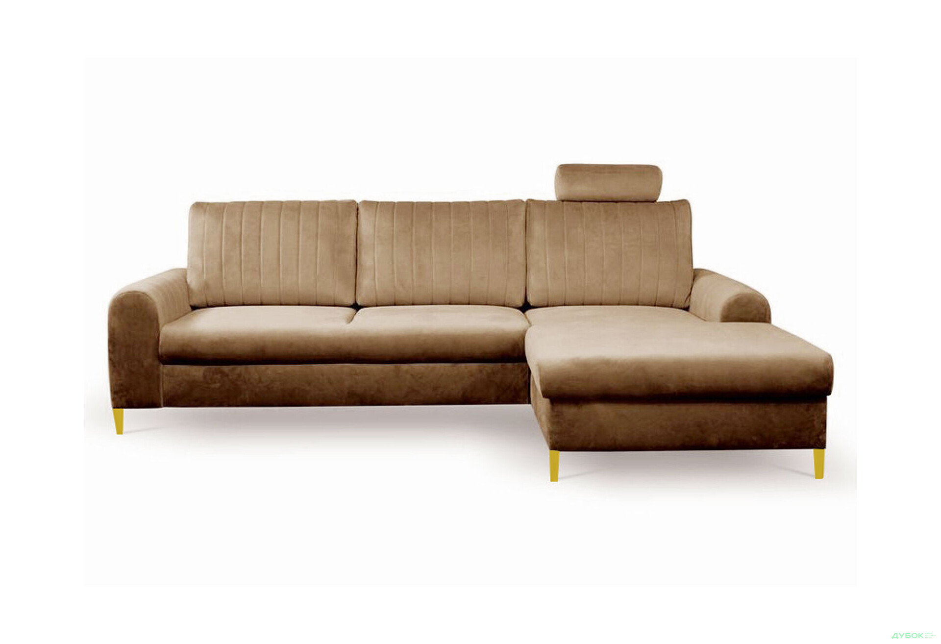 М'який куточок Perfect Home Монако / Monaco 252х168 см кут Г Коричневий (Velluto 30) - Зображення 1 Зображення 1 - М'який куточок Perfect Home Монако / Monaco 252х168 см кут Г Коричневий (Velluto 30)