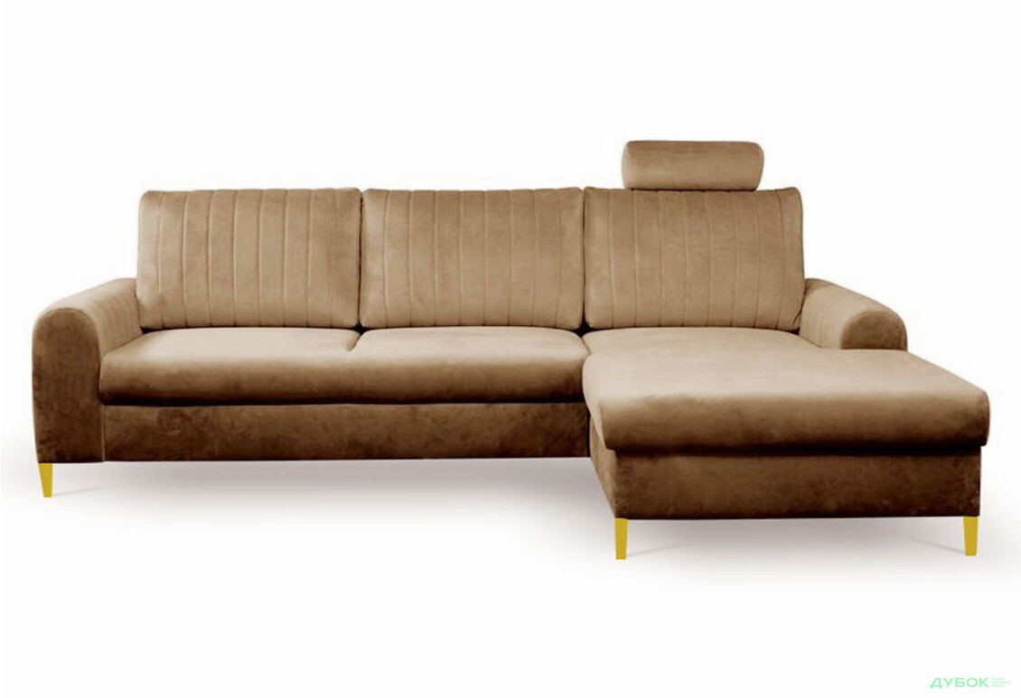 М'який куточок Perfect Home Монако / Monaco 252х168 см кут Г Коричневий (Velluto 30) - Зображення 1 Зображення 1 - М'який куточок Perfect Home Монако / Monaco 252х168 см кут Г Коричневий (Velluto 30)