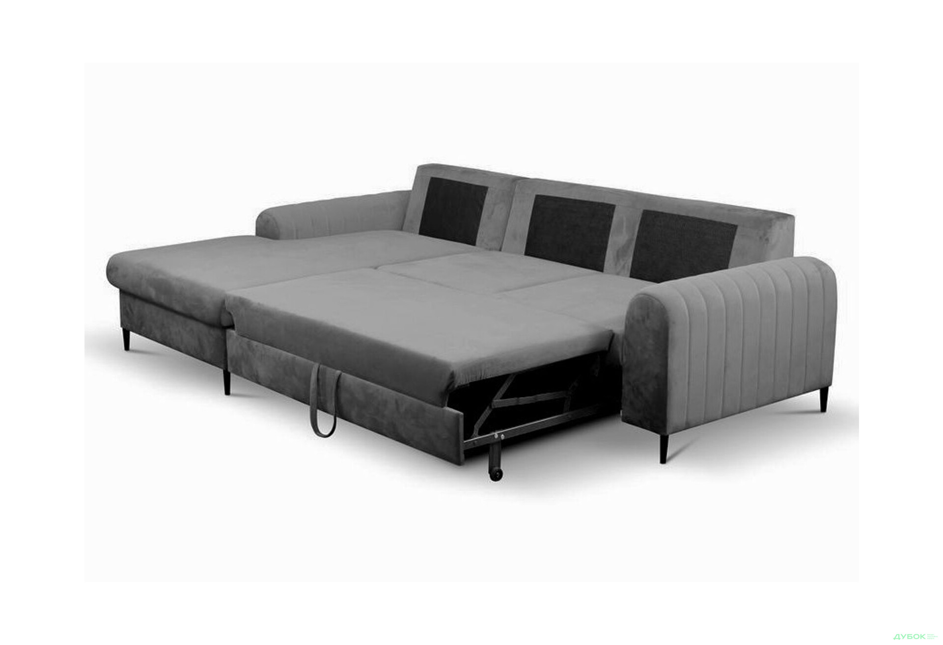 Изображение 4 - Мягкий уголок Perfect Home Монако / Monaco 252х168 см угол 7 Серый (Velluto 18)