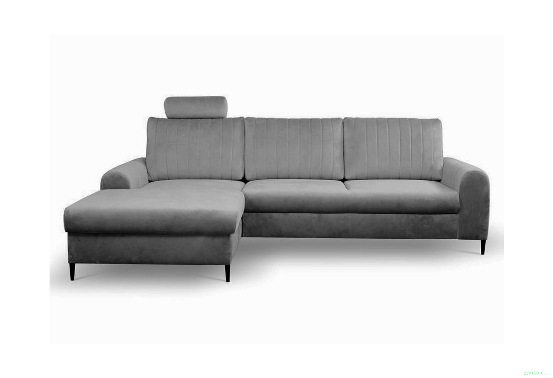 Изображение 1 - Мягкий уголок Perfect Home Монако / Monaco 252х168 см угол 7 Серый (Velluto 18)