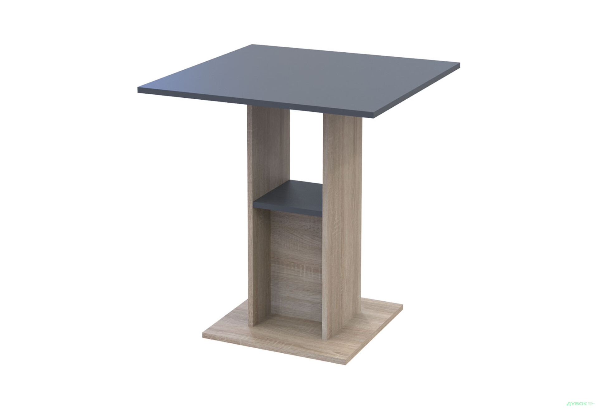 Фото 1 - Столовий стіл Doros Коуд 70 см дуб сонома / графіт