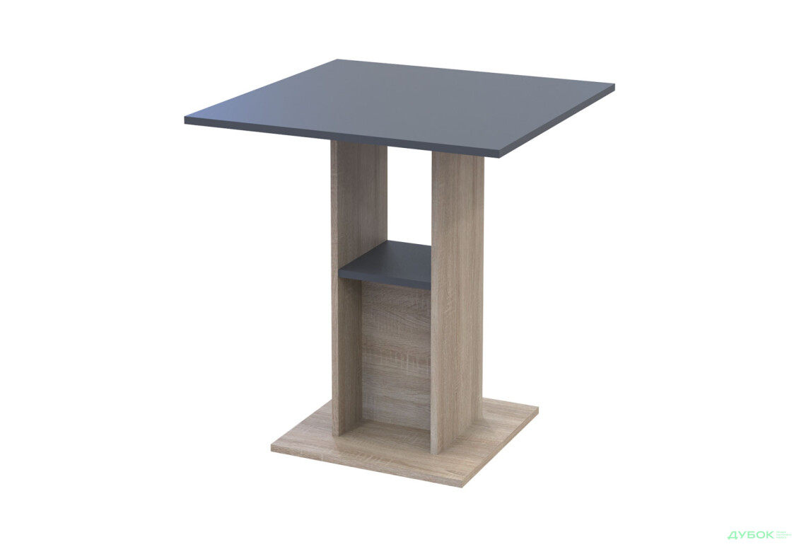 Столовий стіл Doros Коуд 70 см дуб сонома / графіт
