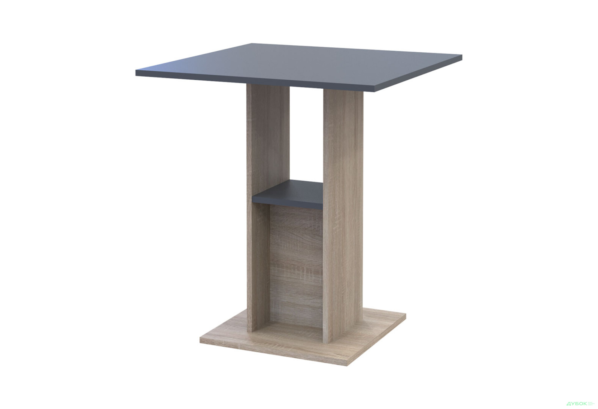 Фото 2 - Столовий стіл Doros Коуд 70 см дуб сонома / графіт