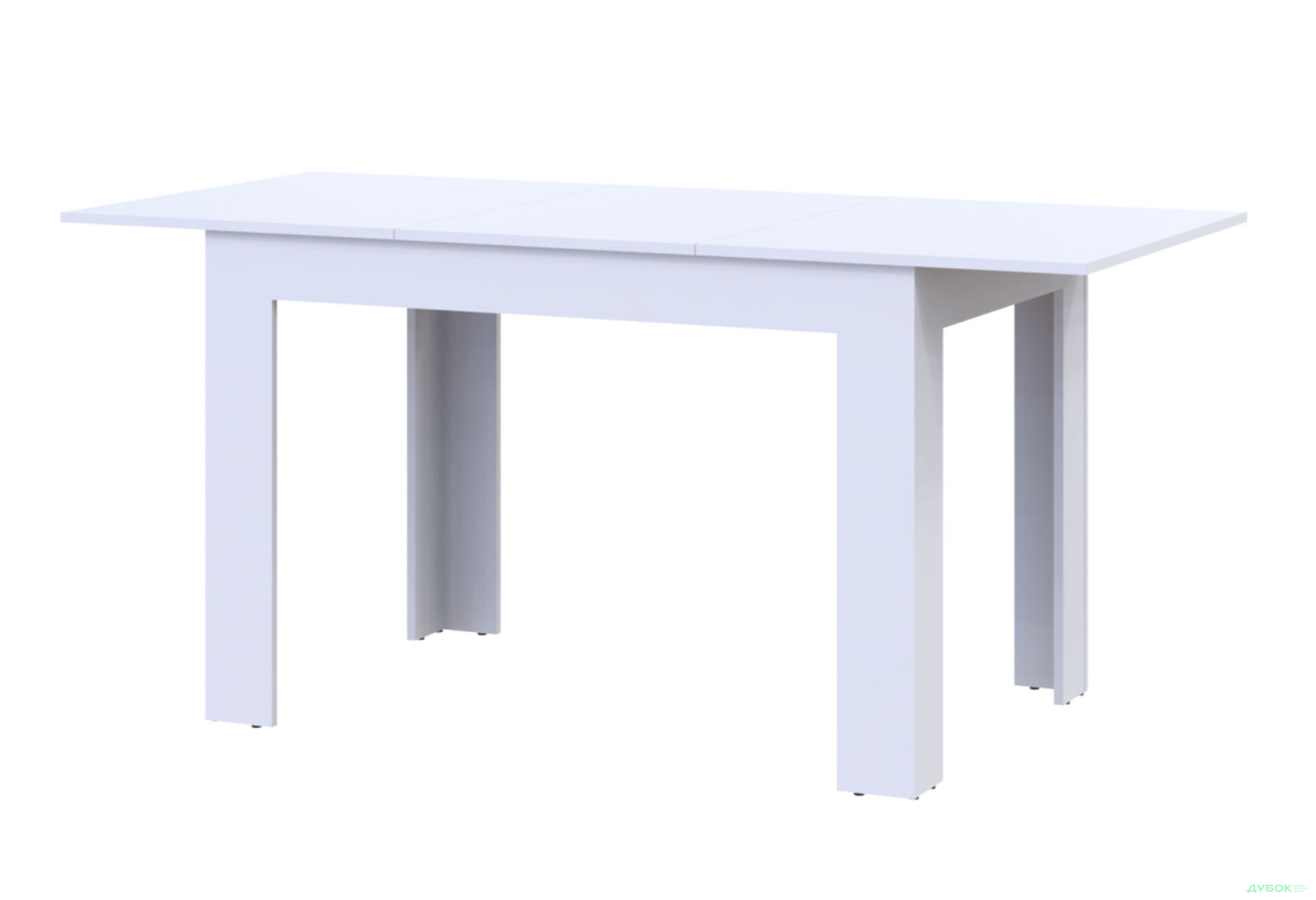 Фото 4 - Столовый стол Doros Флинт раскладной 120 см, белый