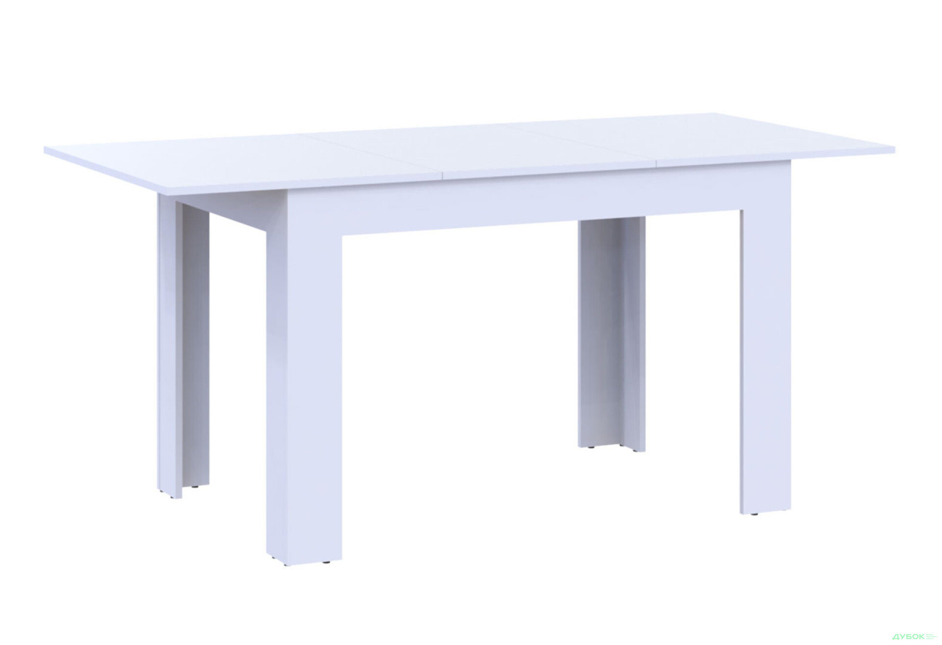 Фото 6 - Столовий стіл Doros Флінт розкладний 120 см, білий