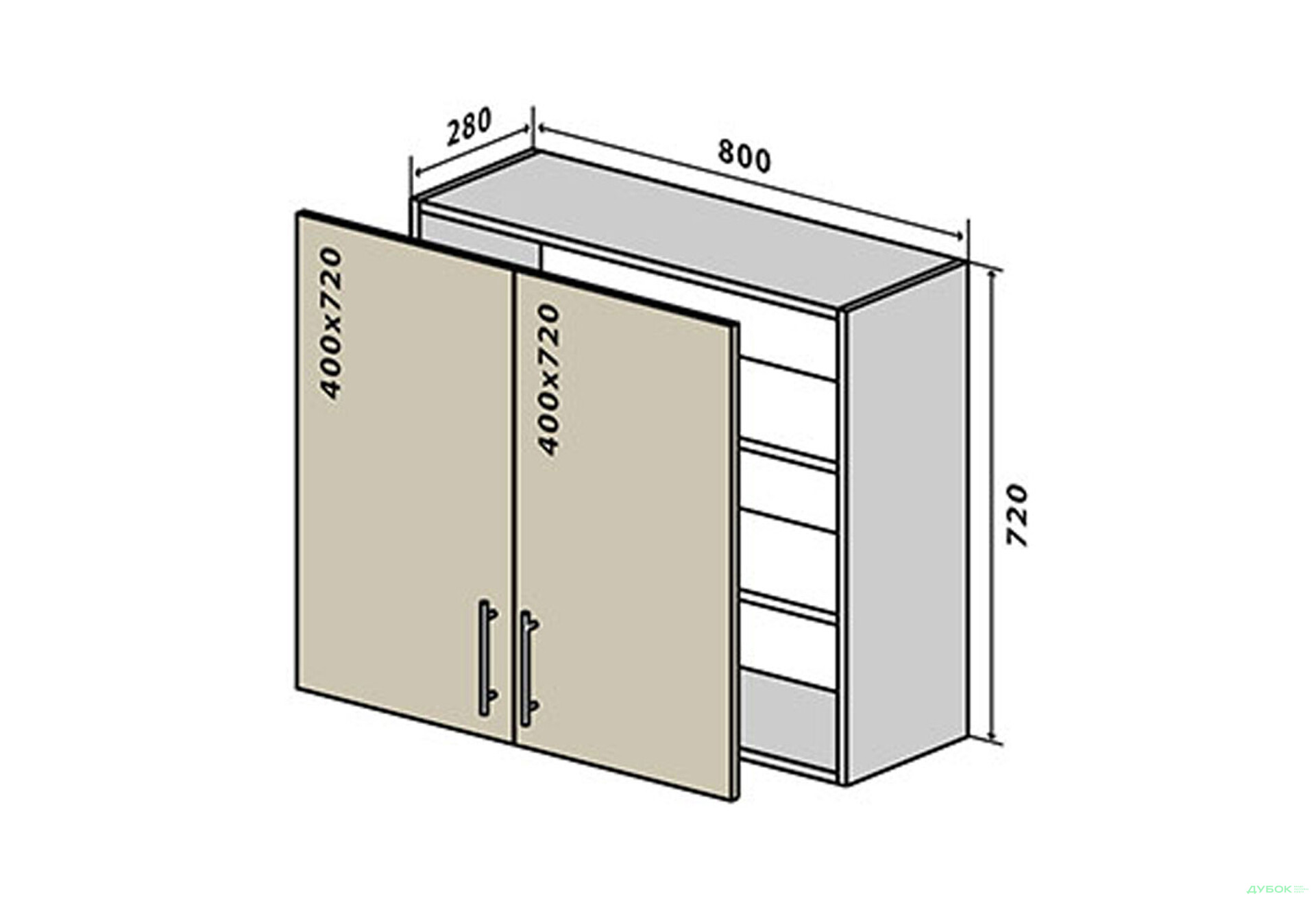 Зображення 1 - В8 Тумба 2Д 80 ГаМа / GaMa VIP-master