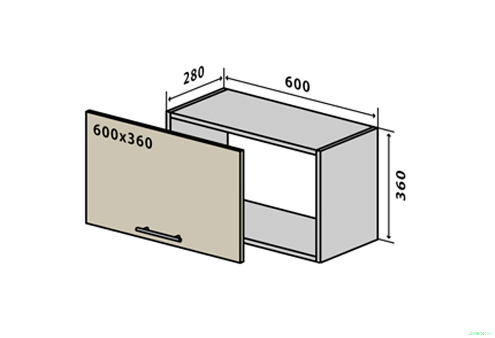 Изображение 1 - В10 Тумба низкая 60 ГаМа / GaMa Вип-Мастер