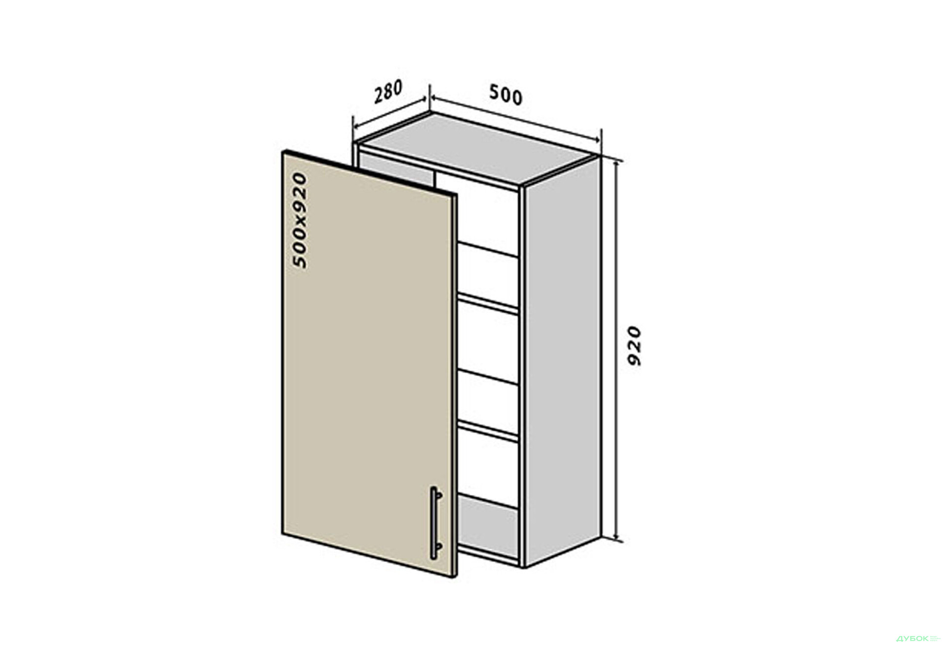 В45 Тумба 1Д 50 ГаМа / GaMa Вип-Мастер - Изображение 1 Изображение 1 - В45 Тумба 1Д 50 ГаМа / GaMa Вип-Мастер