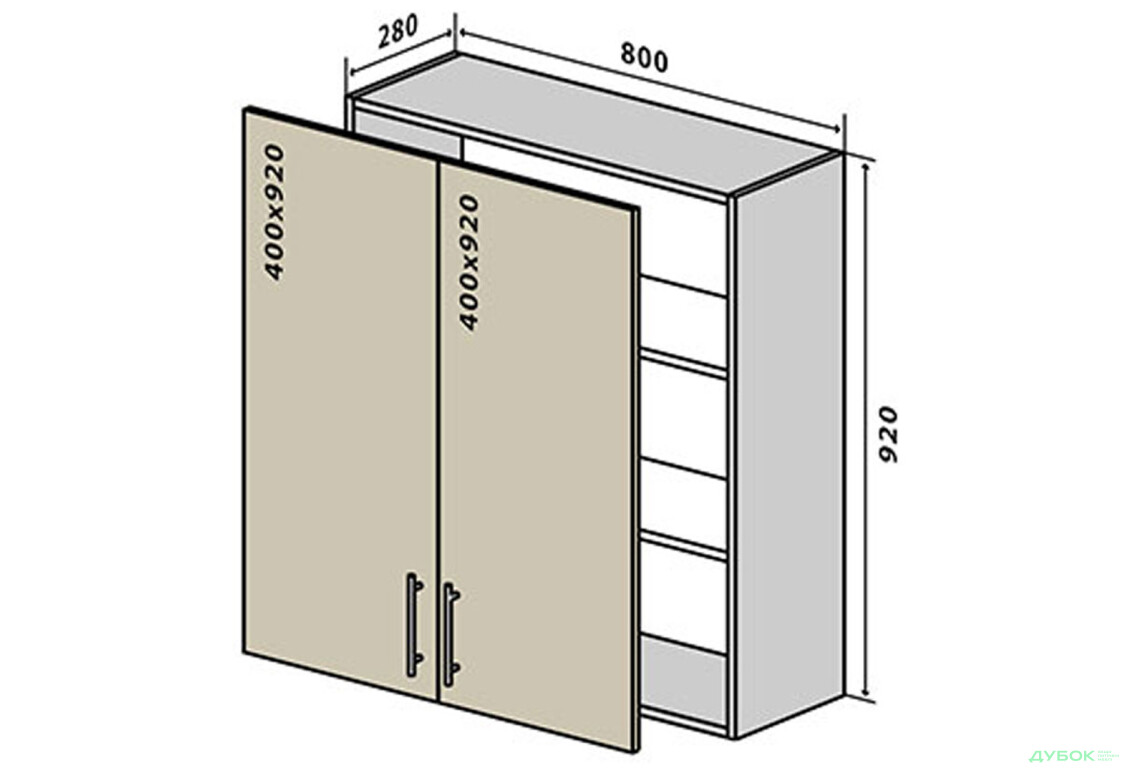 В48 Тумба 2Д 80 ГаМа / GaMa VIP-master - Зображення 1 Зображення 1 - В48 Тумба 2Д 80 ГаМа / GaMa VIP-master