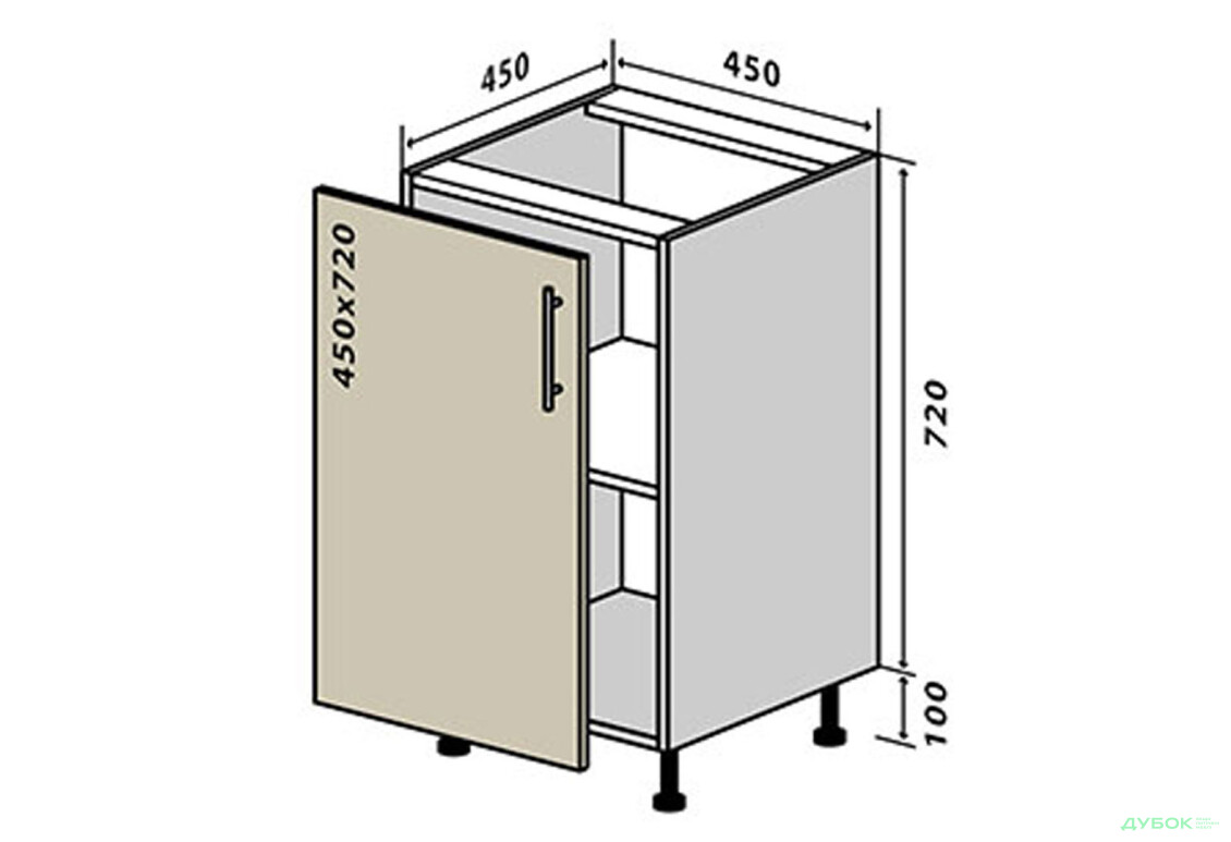 Н4 Тумба 1Д 45 ГаМа / GaMa VIP-master - Зображення 1 Зображення 1 - Н4 Тумба 1Д 45 ГаМа / GaMa VIP-master