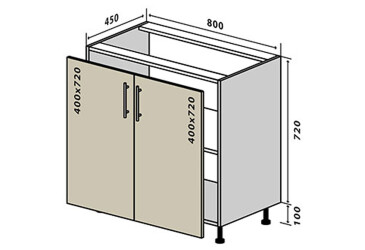 Н7 Тумба 2Д 80 ГаМа / GaMa VIP-master