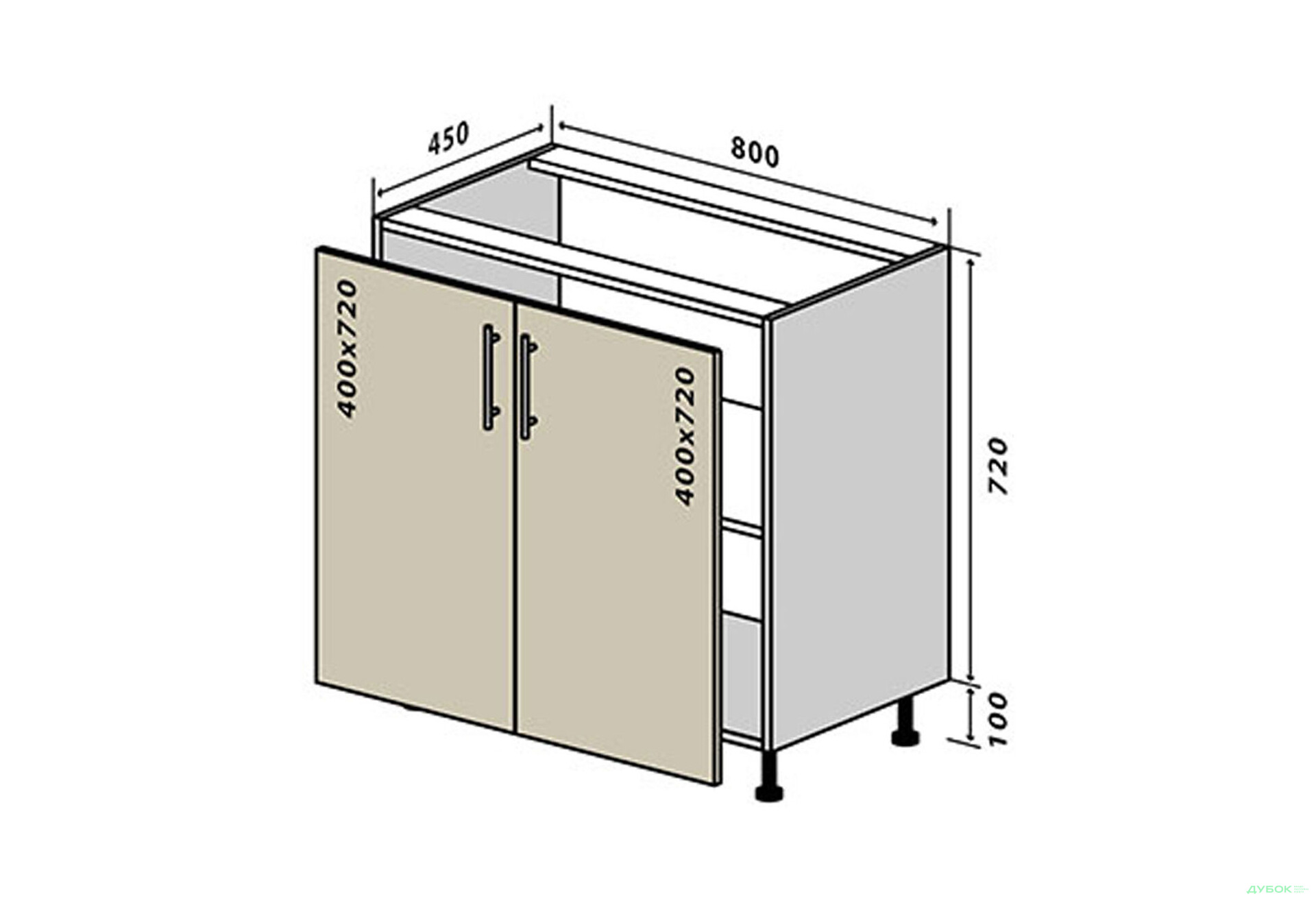 Н7 Тумба 2Д 80 ГаМа / GaMa VIP-master - Зображення 1 Зображення 1 - Н7 Тумба 2Д 80 ГаМа / GaMa VIP-master