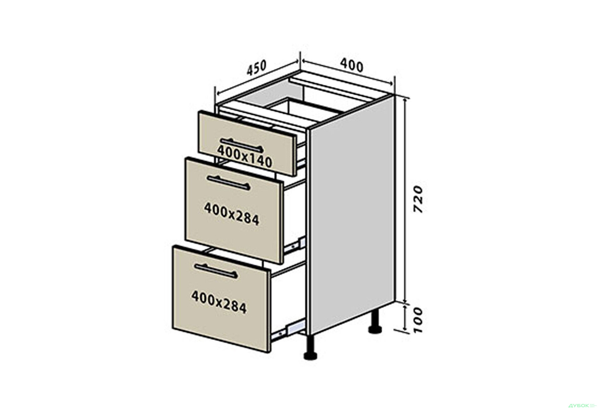 Н9 Тумба 3Ш 40 ГаМа / GaMa VIP-master - Зображення 1 Зображення 1 - Н9 Тумба 3Ш 40 ГаМа / GaMa VIP-master