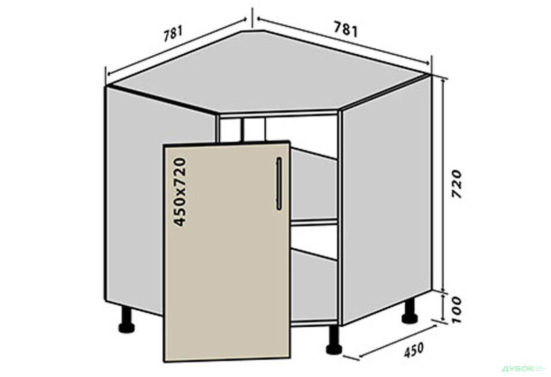 Н34 Тумба кутова мийка ГаМа / GaMa VIP-master - Зображення 1 Зображення 1 - Н34 Тумба кутова мийка ГаМа / GaMa VIP-master