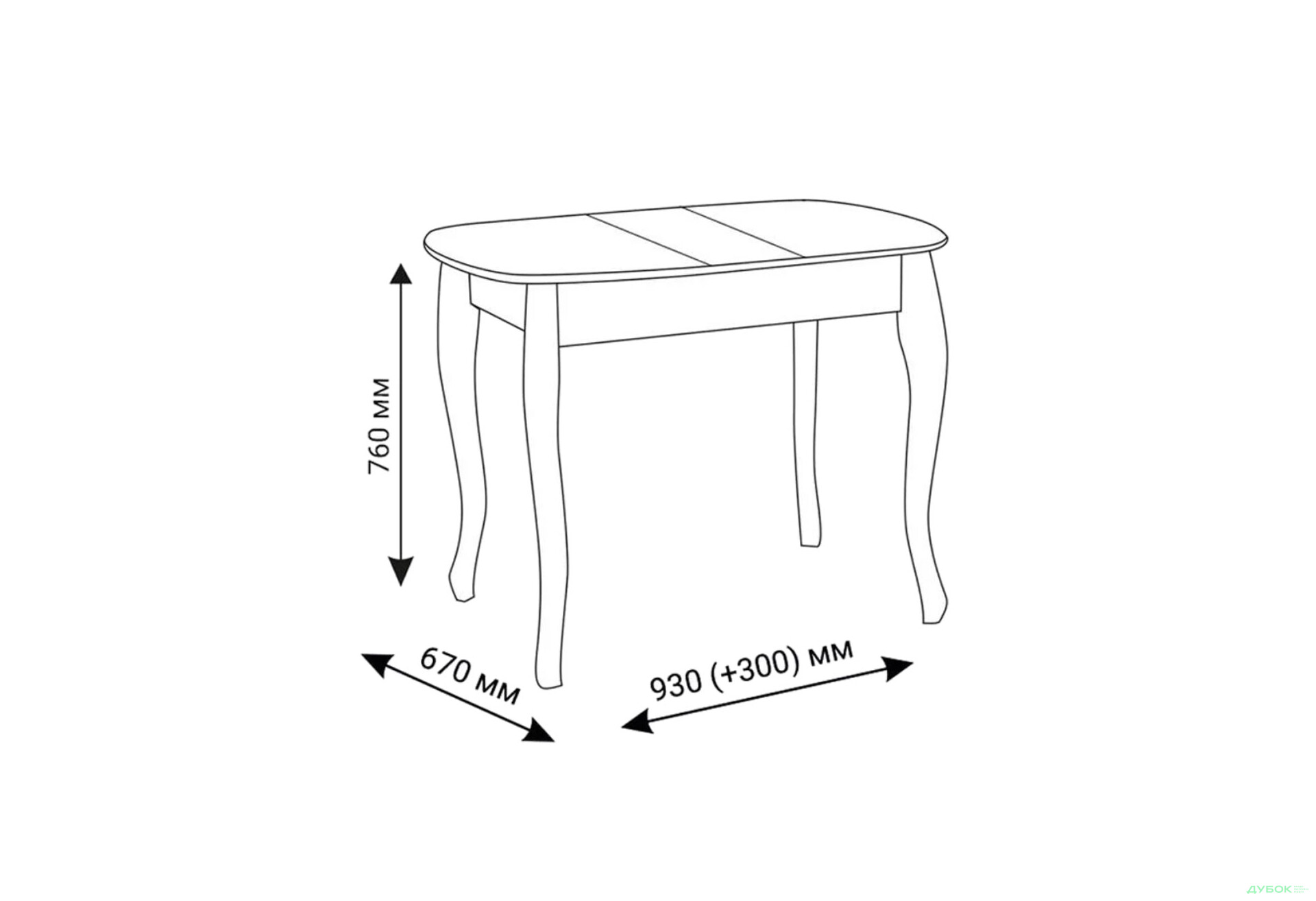 Стіл обідній Модуль Люкс Кантрі 93x67 см розкладний, сірий - Зображення 7 Зображення 7 - Стіл обідній Модуль Люкс Кантрі 93x67 см розкладний, сірий