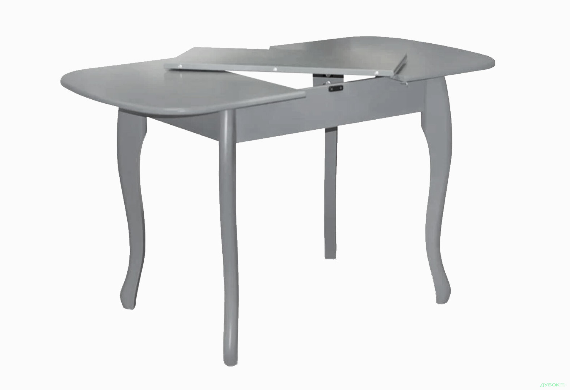 Фото 4 - Стол обеденный Модуль Люкс Кантри 93x67 см раскладной, серый