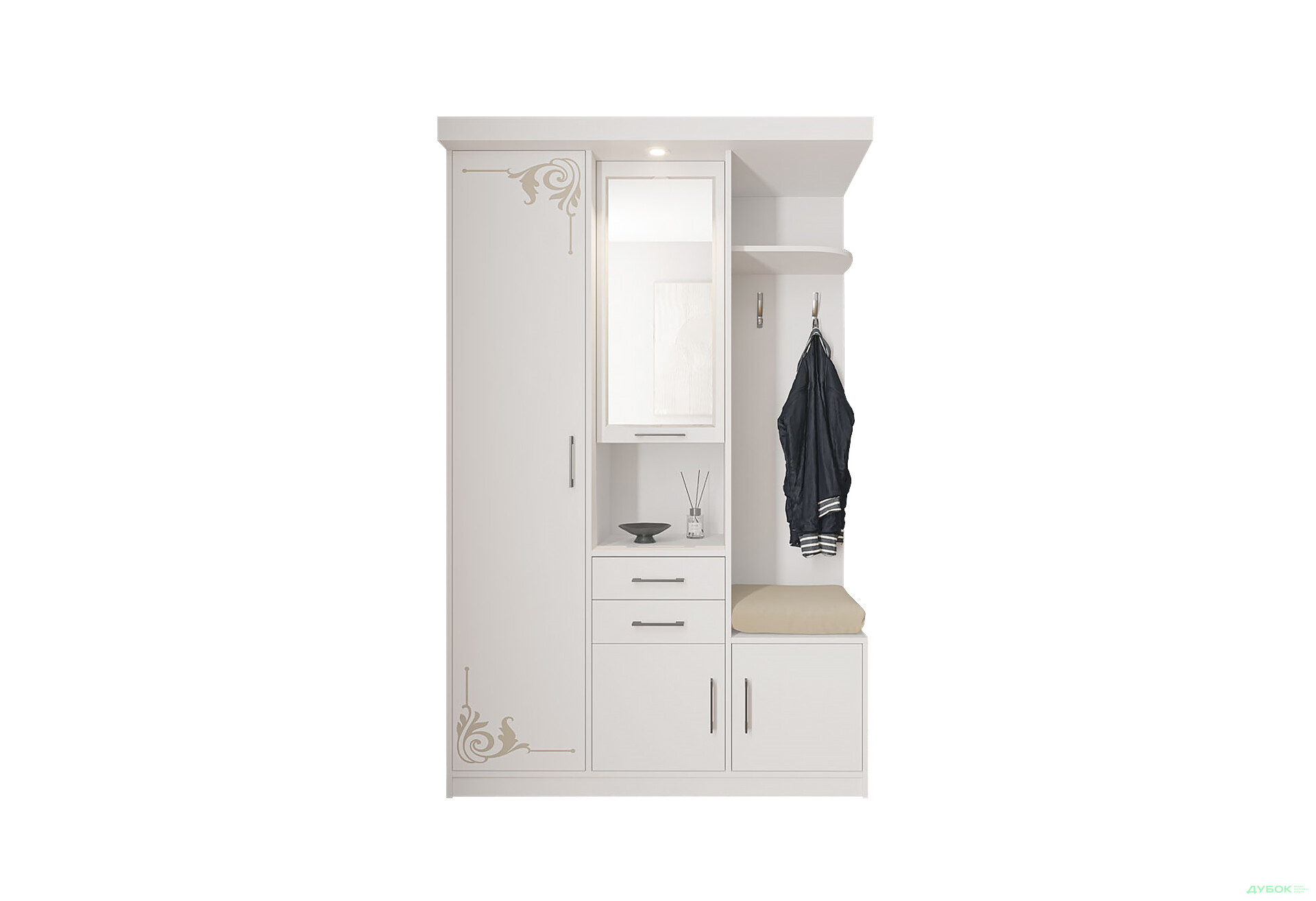 Зображення 1 - Передпокій Світ Меблів Силует 1 130 см німфея альба 