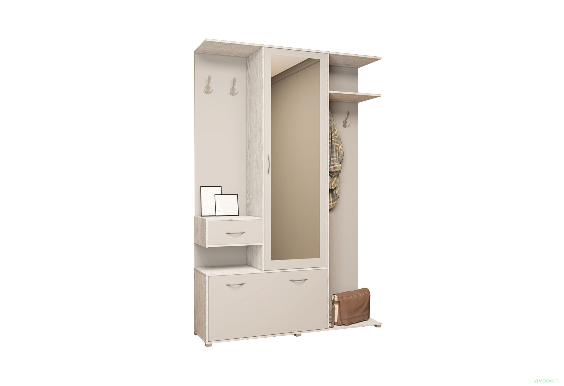 Зображення 1 - Передпокій Світ Меблів Грета 140 см артвуд світлий / попелястий