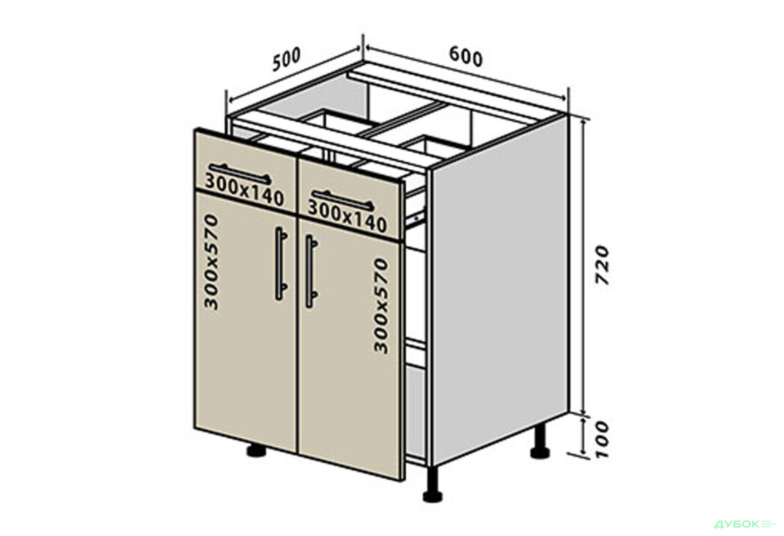 Н26 Тумба 2Ш2Д 60 ГаМа / GaMa Люкс VIP-master - Зображення 1 Зображення 1 - Н26 Тумба 2Ш2Д 60 ГаМа / GaMa Люкс VIP-master