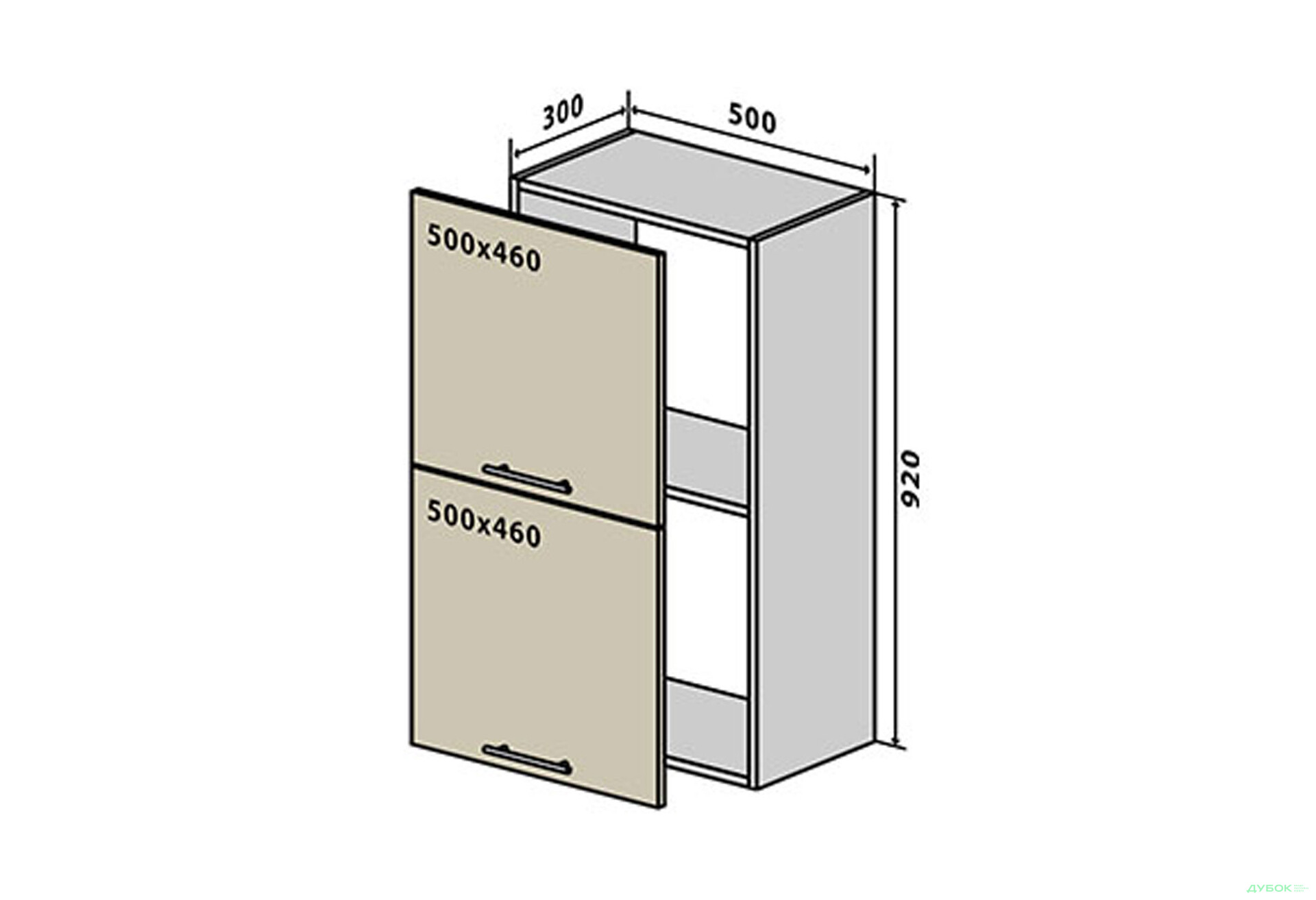 Зображення 1 - В59 Тумба 2Д 50 ГаМа / GaMa Люкс VIP-master