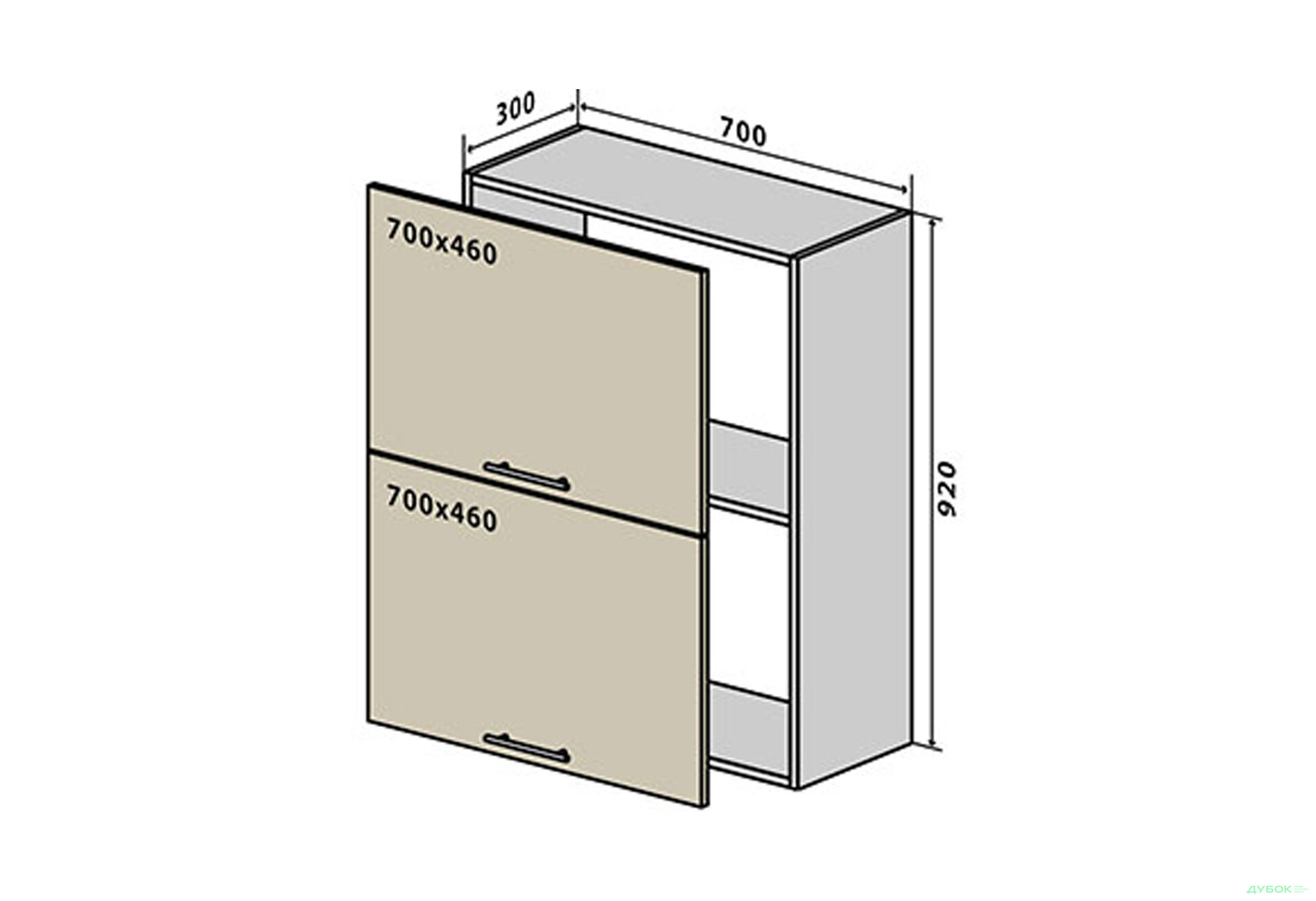 Зображення 1 - В91 Тумба 2Д 70 ГаМа / GaMa Люкс VIP-master
