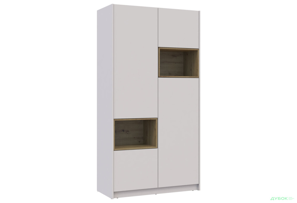 Зображення 8 - Шафа Doros Дейл 2-дверна з нішею 115.2 см, Кашемір / Дуб Артізан