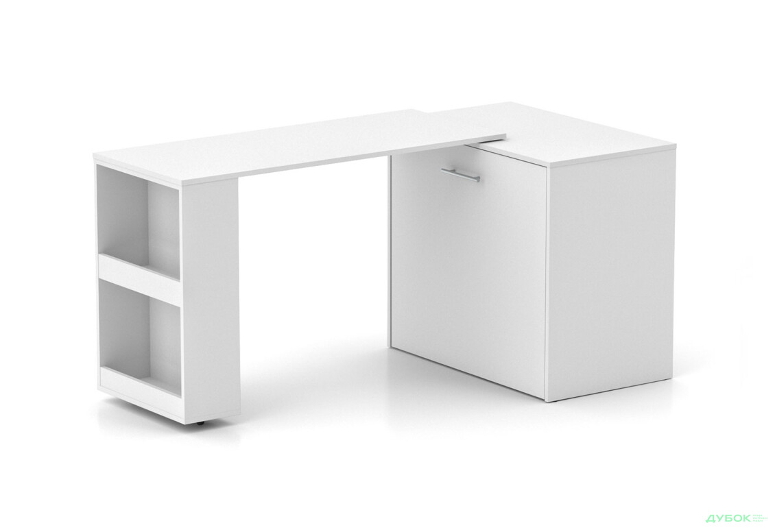 Фото 3 - Ліжко-трансформер Knap Knap Sirim / Сірім-C1 (4 в 1) 80х200 см зі столом та полицями, білий