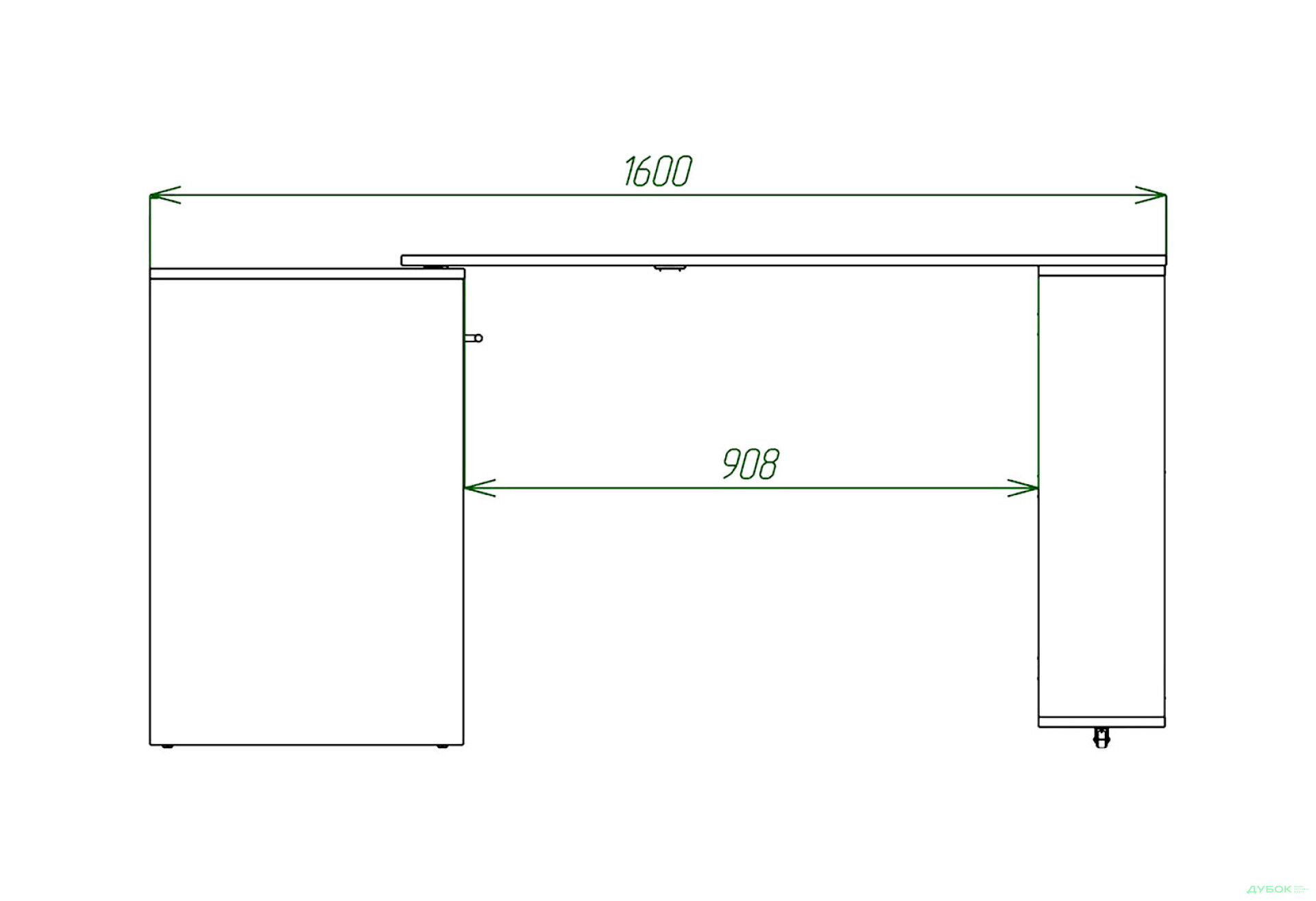 Фото 5 - Ліжко-трансформер Knap Knap Sirim / Сірім-C1 (4 в 1) 80х200 см зі столом та полицями, білий