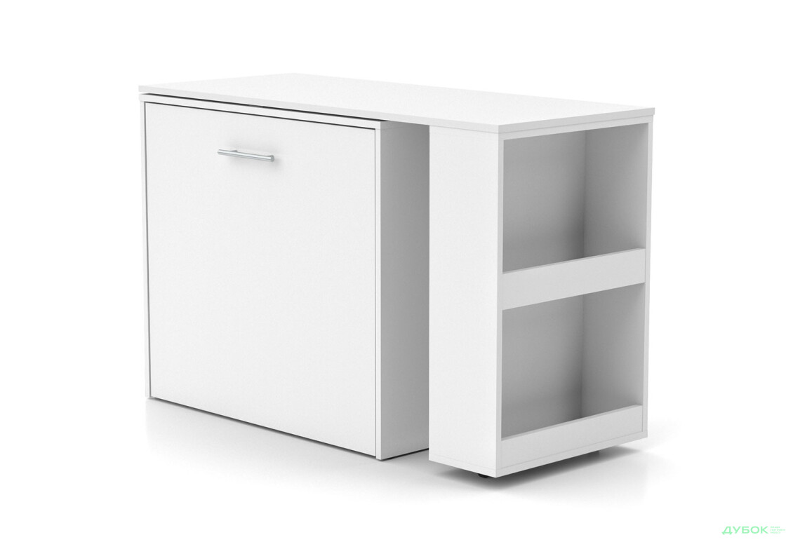 Ліжко-трансформер Knap Knap Sirim / Сірім-C1 (4 в 1) 80х200 см зі столом та полицями, білий - Зображення 4 Зображення 4 - Ліжко-трансформер Knap Knap Sirim / Сірім-C1 (4 в 1) 80х200 см зі столом та полицями, білий