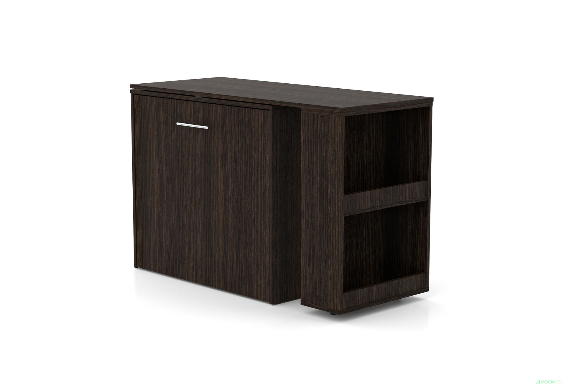 Зображення 3 - Ліжко-трансформер Knap Knap Sirim / Сірім-C1 (4 в 1) 80х200 см зі столом та полицями, венге