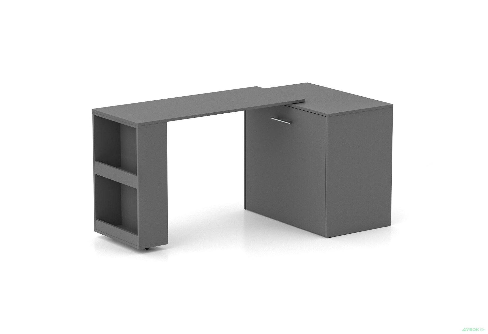 Ліжко-трансформер Knap Knap Sirim / Сірім-C1 (4 в 1) 80х200 см зі столом та полицями, графіт сірий - Зображення 3 Зображення 3 - Ліжко-трансформер Knap Knap Sirim / Сірім-C1 (4 в 1) 80х200 см зі столом та полицями, графіт сірий