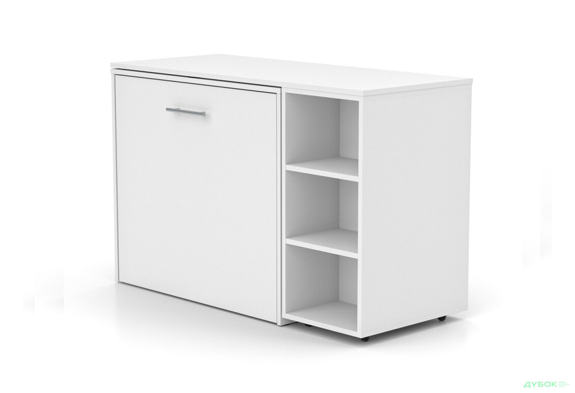 Ліжко-трансформер Knap Knap Sirim / Сірім-C2 (4 в 1) 80х200 см зі столом та полицями, білий - Зображення 2 Зображення 2 - Ліжко-трансформер Knap Knap Sirim / Сірім-C2 (4 в 1) 80х200 см зі столом та полицями, білий