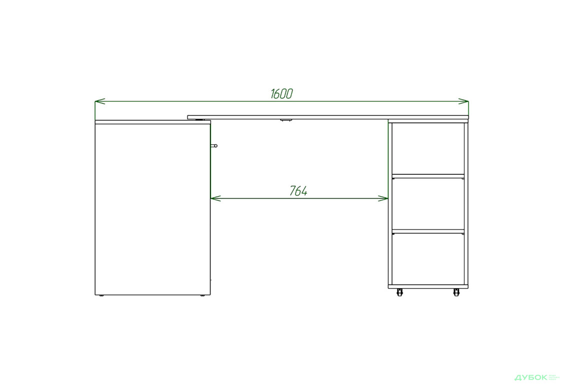 Ліжко-трансформер Knap Knap Sirim / Сірім-C2 (4 в 1) 80х200 см зі столом та полицями, білий - Зображення 6 Зображення 6 - Ліжко-трансформер Knap Knap Sirim / Сірім-C2 (4 в 1) 80х200 см зі столом та полицями, білий