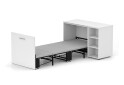 Фото 1 - Ліжко-трансформер Knap Knap Sirim / Сірім-C2 (4 в 1) 80х200 см зі столом та полицями, білий