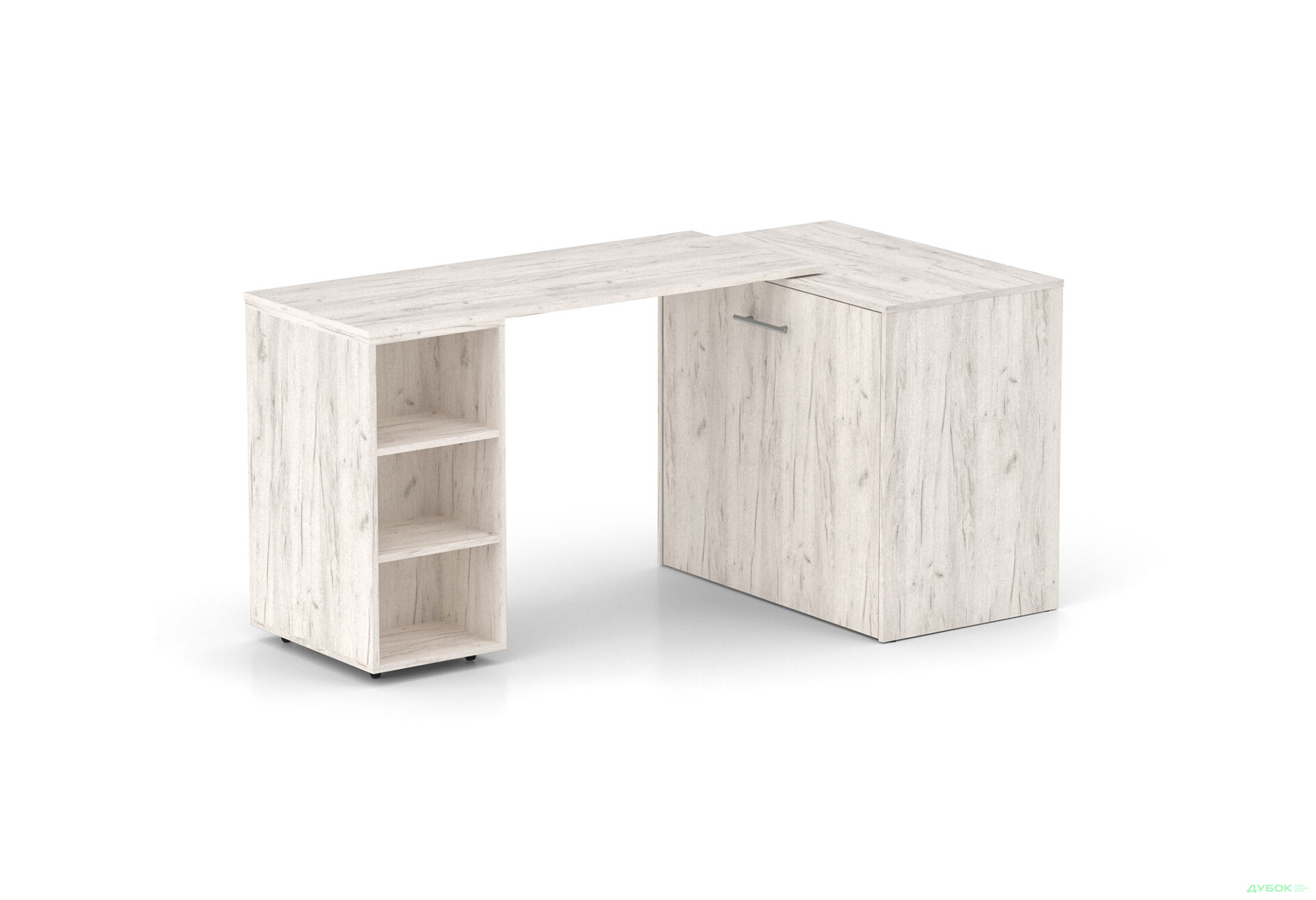 Ліжко-трансформер Knap Knap Sirim / Сірім-C2 (4 в 1) 80х200 см зі столом та полицями, дуб крафт білий - Зображення 5 Зображення 5 - Ліжко-трансформер Knap Knap Sirim / Сірім-C2 (4 в 1) 80х200 см зі столом та полицями, дуб крафт білий