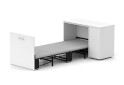 Фото 1 - Ліжко-трансформер Knap Knap Sirim / Сірім-C3 (4 в 1) 80х200 см зі столом і тумбою, білий