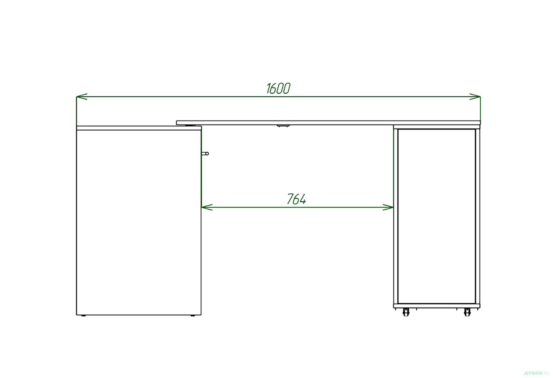 Фото 4 - Кровать-трансформер Knap Knap Sirim / Сирим-C3 (4 в 1) 80х200 см со столом и тумбой, венге