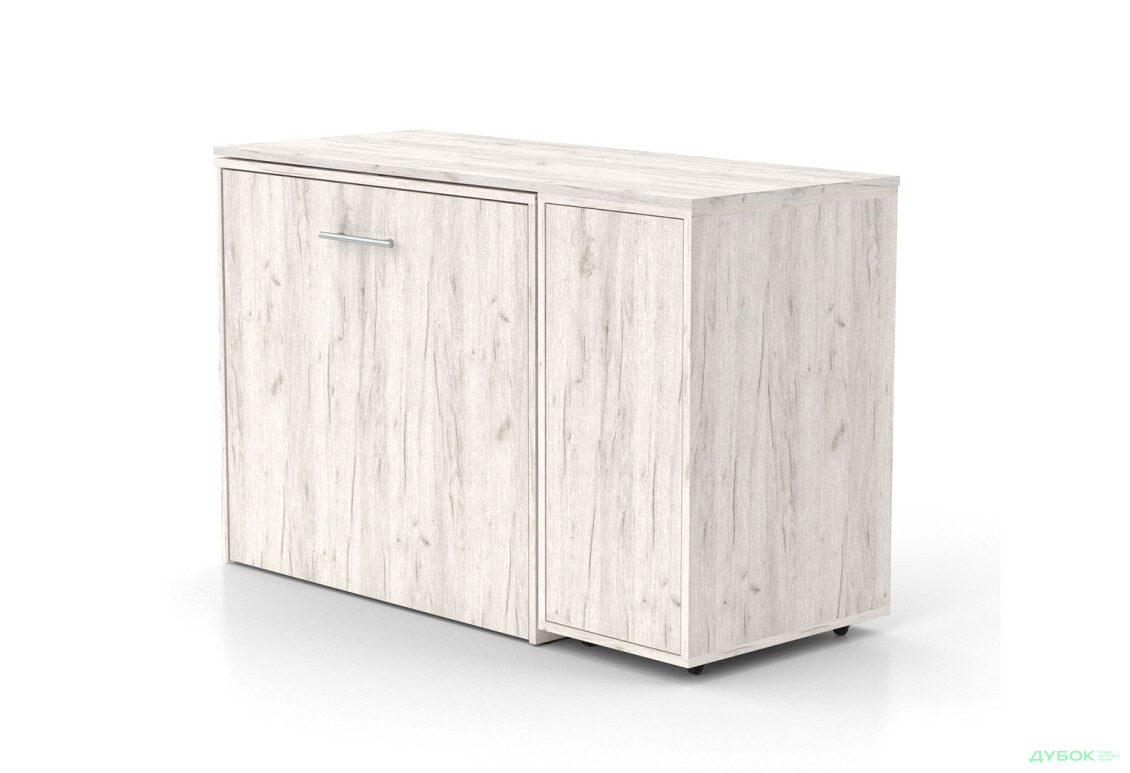 Ліжко-трансформер Knap Knap Sirim / Сірім-C3 (4 в 1) 80х200 см зі столом і тумбою, дуб крафт білий - Зображення 3 Зображення 3 - Ліжко-трансформер Knap Knap Sirim / Сірім-C3 (4 в 1) 80х200 см зі столом і тумбою, дуб крафт білий