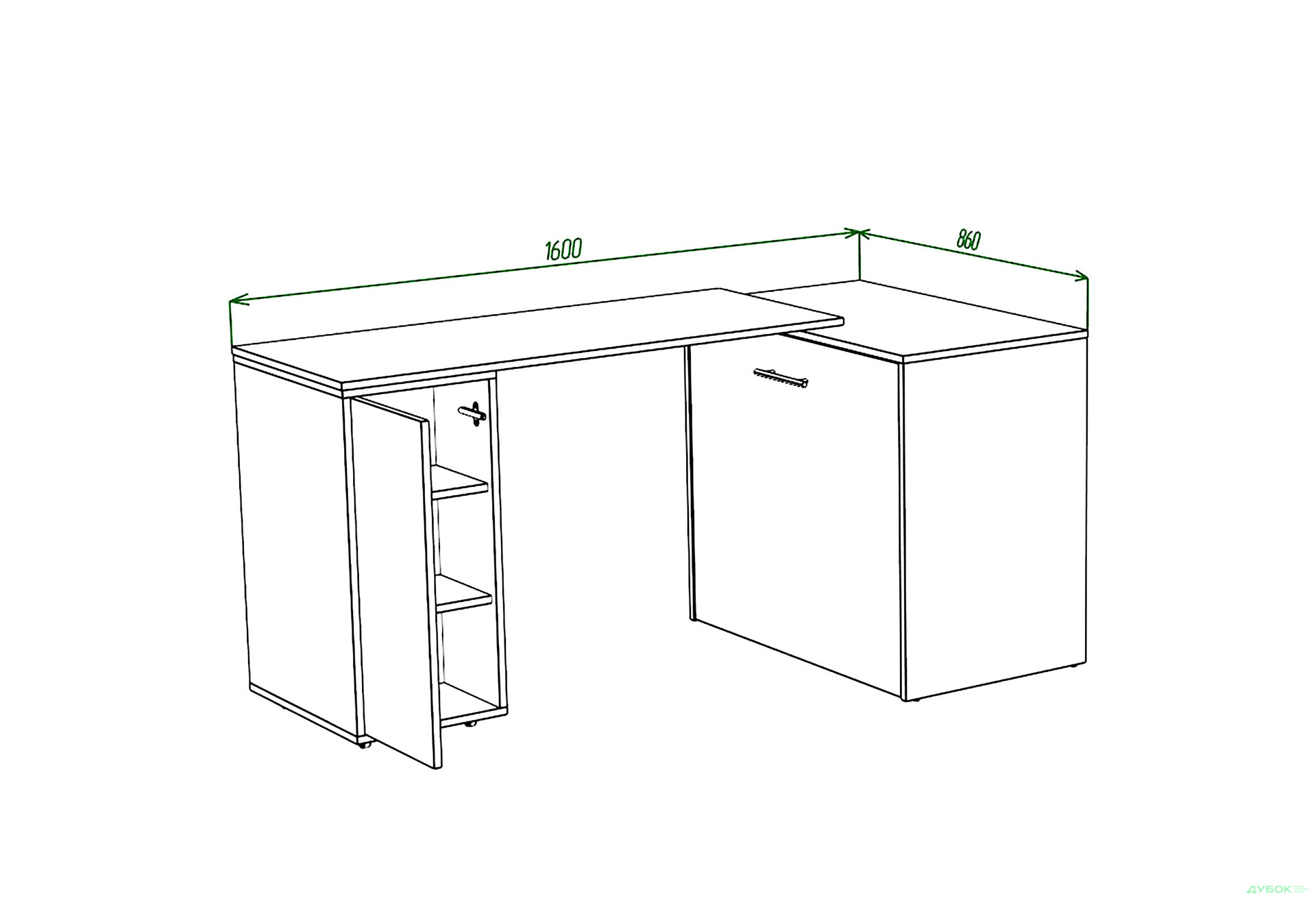 Ліжко-трансформер Knap Knap Sirim / Сірім-C3 (4 в 1) 80х200 см зі столом і тумбою, дуб крафт білий - Зображення 6 Зображення 6 - Ліжко-трансформер Knap Knap Sirim / Сірім-C3 (4 в 1) 80х200 см зі столом і тумбою, дуб крафт білий
